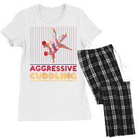 Womens Aggressive Cuddling Judoka Judo Fight Mma V Neck T Shirt Women's Pajamas Set | Artistshot