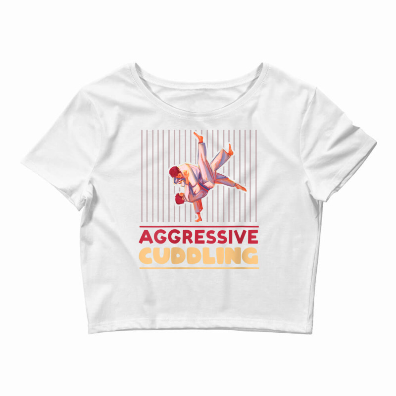 Womens Aggressive Cuddling Judoka Judo Fight Mma V Neck T Shirt Crop Top by cm-arts | Artistshot