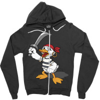 Duck With A Sword Zipper Hoodie | Artistshot