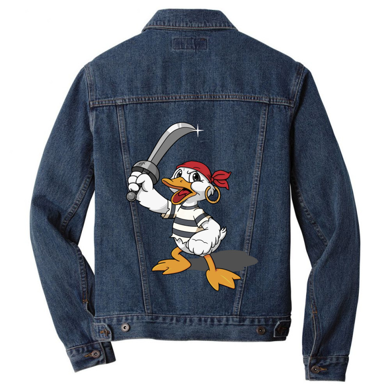 Duck With A Sword Men Denim Jacket by cm-arts | Artistshot