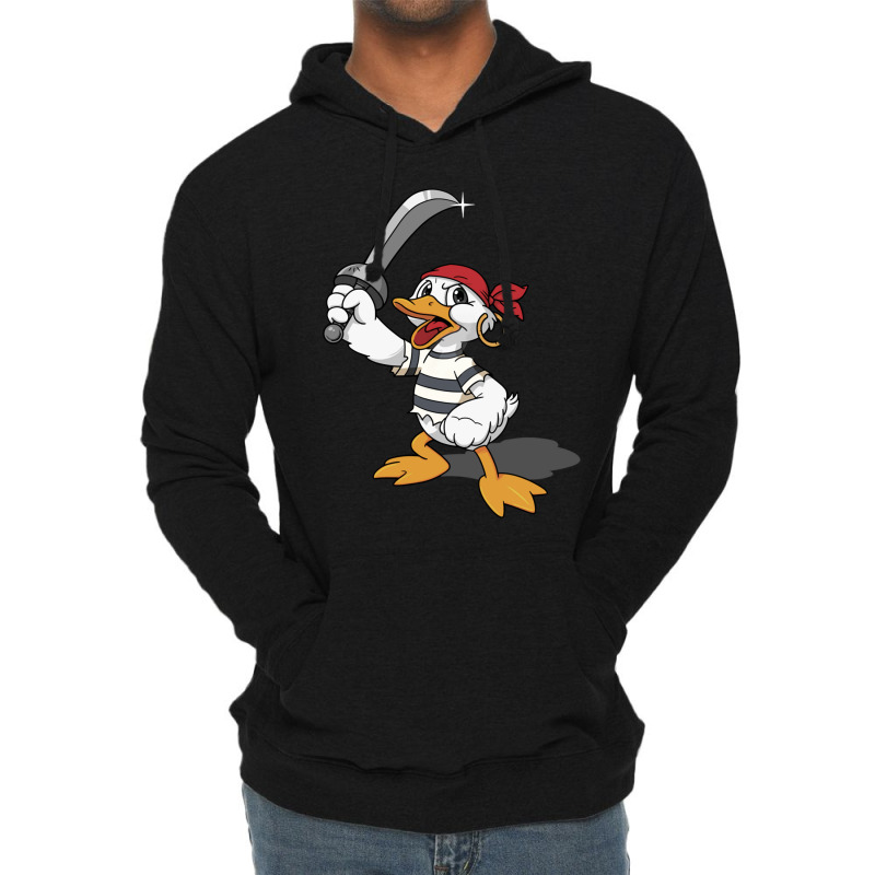 Duck With A Sword Lightweight Hoodie by cm-arts | Artistshot