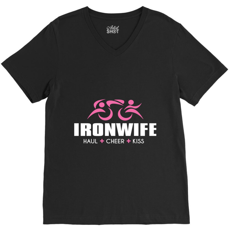 Ironwife Tri Ironsherpa Triathlon Sherpa Inspired Design. Haul Cheer K V-Neck Tee by cm-arts | Artistshot