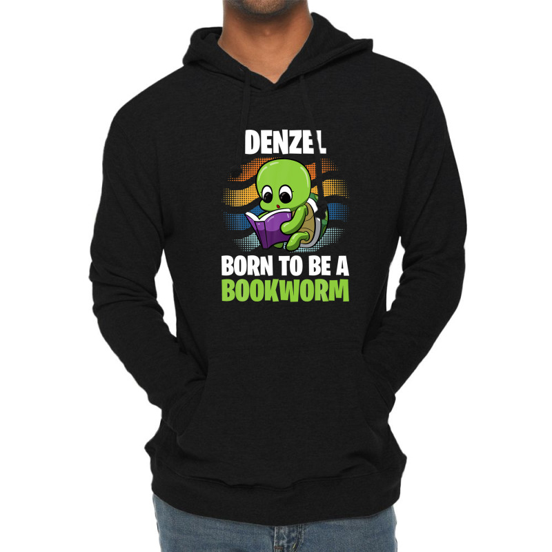 Denzel - Born To Be A Bookworm - Personalized Lightweight Hoodie | Artistshot