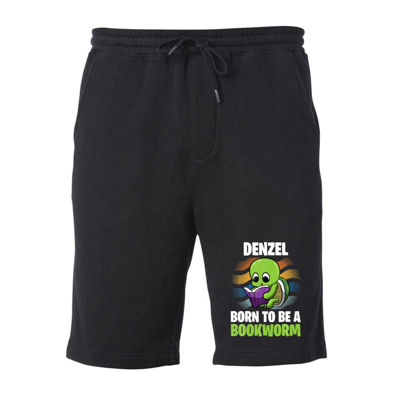 Denzel - Born To Be A Bookworm - Personalized Fleece Short | Artistshot