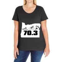 Oregon Triathlon Ladies Curvy T-shirt | Artistshot