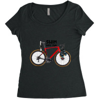 Sbr Swim Bike Run Women's Triblend Scoop T-shirt | Artistshot