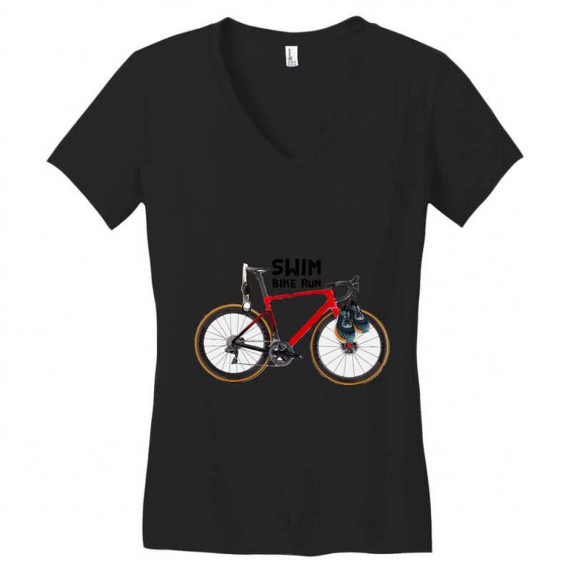 Sbr Swim Bike Run Women's V-Neck T-Shirt by cm-arts | Artistshot