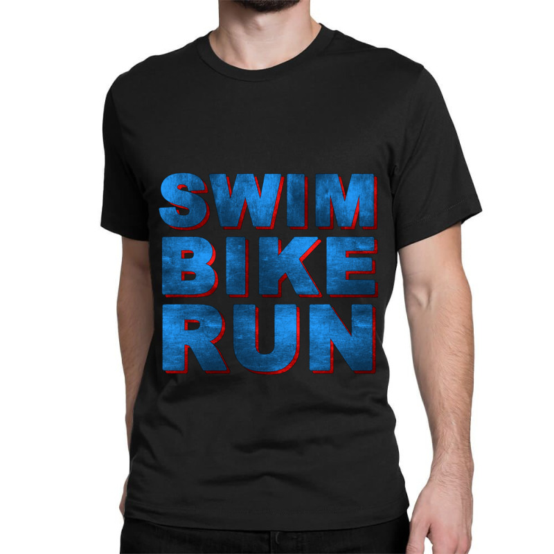 Swim Bike Run Classic T-shirt by cm-arts | Artistshot