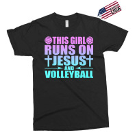 This Girl Runs On Jesus And Volleyball Novelty Exclusive T-shirt | Artistshot