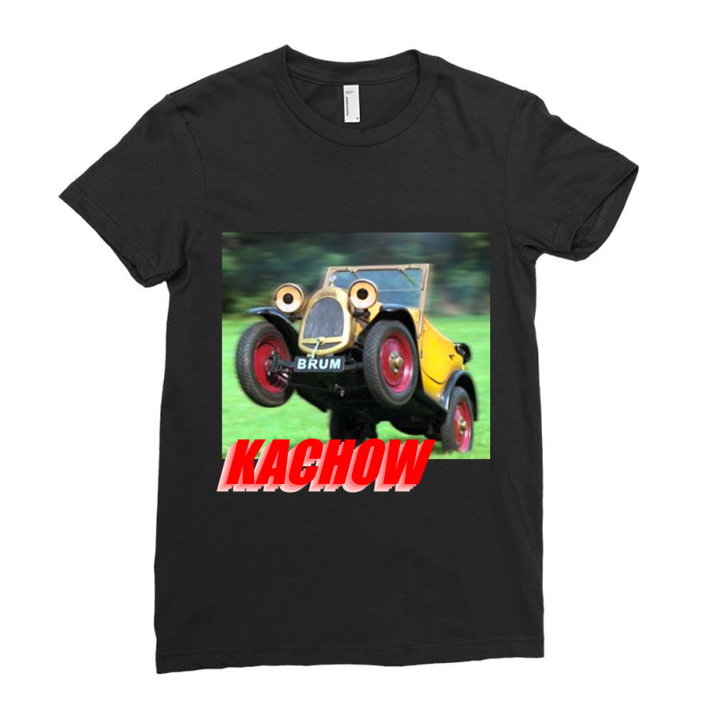 Kachow Ladies Fitted T-Shirt by cm-arts | Artistshot