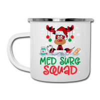 Womens Red Plaid Reindeer Santa Hat Med Surg Squad Nurse Christmas T S Camper Cup | Artistshot