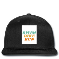 Swim Bike Run Printed Hat | Artistshot