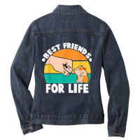 Best Friends For Life Hamster Funny Tee For Hamsters Lovers Ladies Denim Jacket | Artistshot