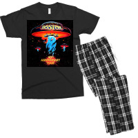 Alien Goes Boston Men's T-shirt Pajama Set | Artistshot