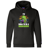 Ty - Born To Be A Bookworm - Personalized Champion Hoodie | Artistshot