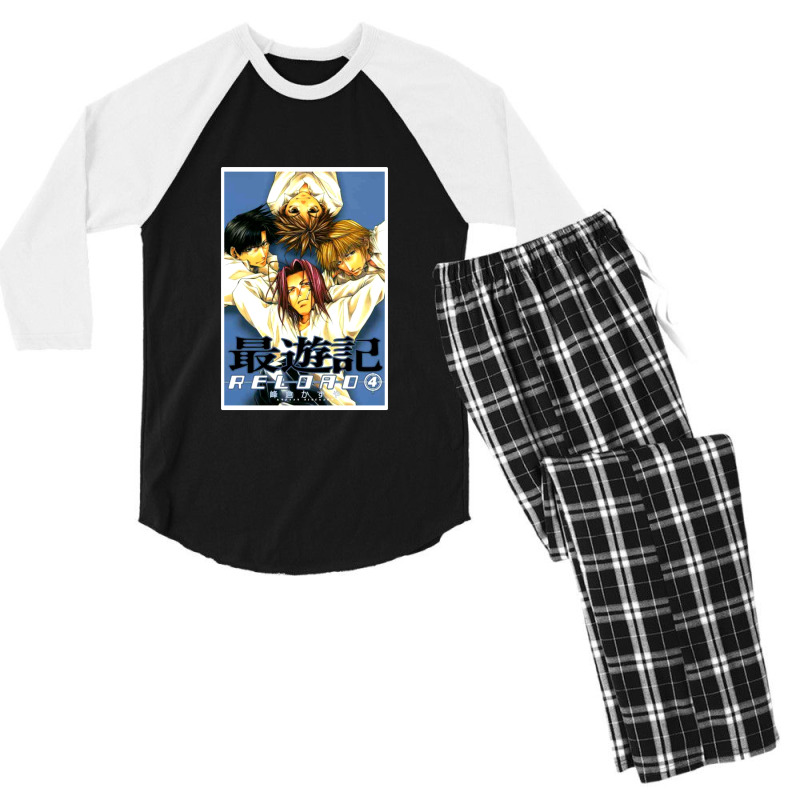 Reload 4 Blast Saiyuki Men's 3/4 Sleeve Pajama Set by LinseyCElliott | Artistshot