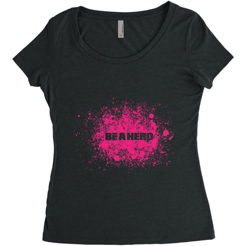 Be A Hero Women's Triblend Scoop T-shirt by cm-arts | Artistshot