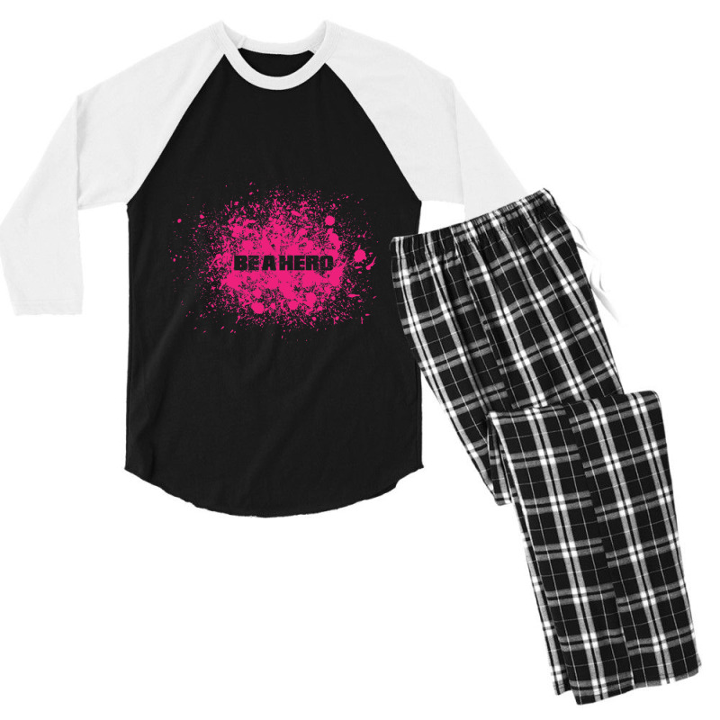 Be A Hero Men's 3/4 Sleeve Pajama Set by cm-arts | Artistshot