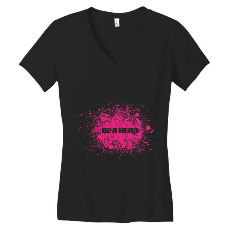 Be A Hero Women's V-Neck T-Shirt by cm-arts | Artistshot