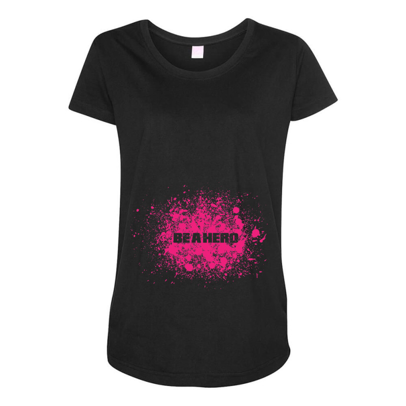 Be A Hero Maternity Scoop Neck T-shirt by cm-arts | Artistshot