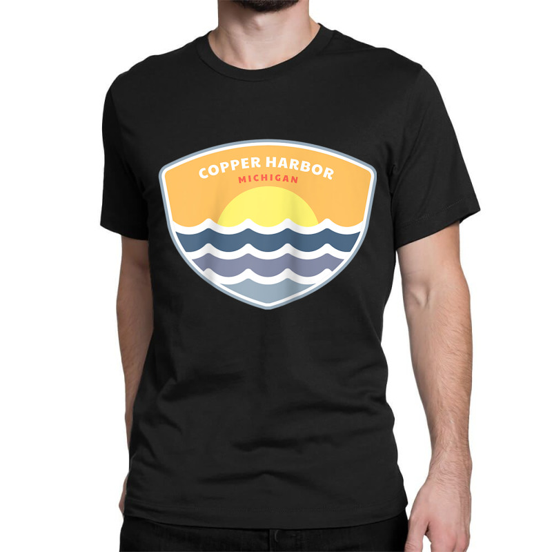 Copper Harbor Michigan Mi Sunset Vacation Souvenir Raglan Baseball Tee Classic T-shirt | Artistshot