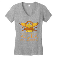 Ancient Rome   Latin Language   The Eagle Is The Most Equal Premium T Women's V-neck T-shirt | Artistshot