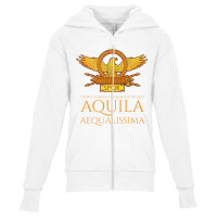 Ancient Rome   Latin Language   The Eagle Is The Most Equal Premium T Youth Zipper Hoodie | Artistshot