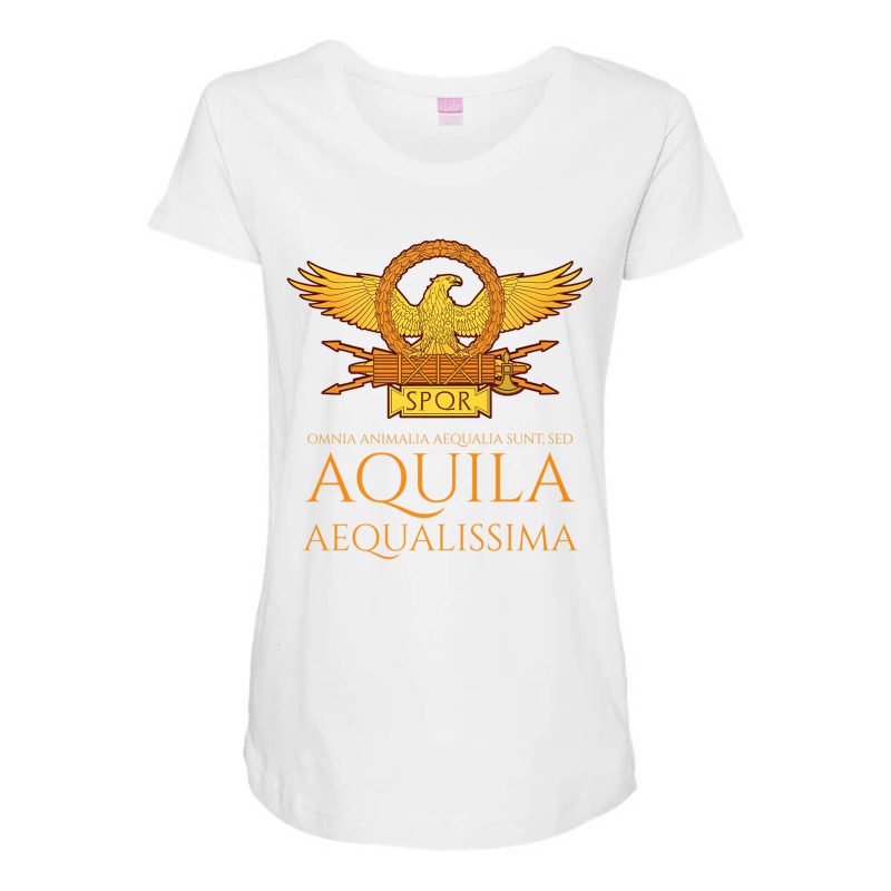 Ancient Rome   Latin Language   The Eagle Is The Most Equal Premium T Maternity Scoop Neck T-shirt by cm-arts | Artistshot