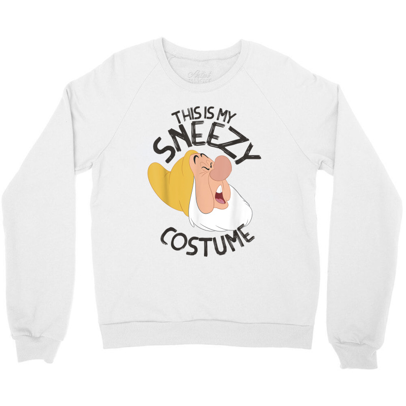 Funny Snow White This Is My Sneezy Costume Halloween Crewneck Sweatshirt | Artistshot