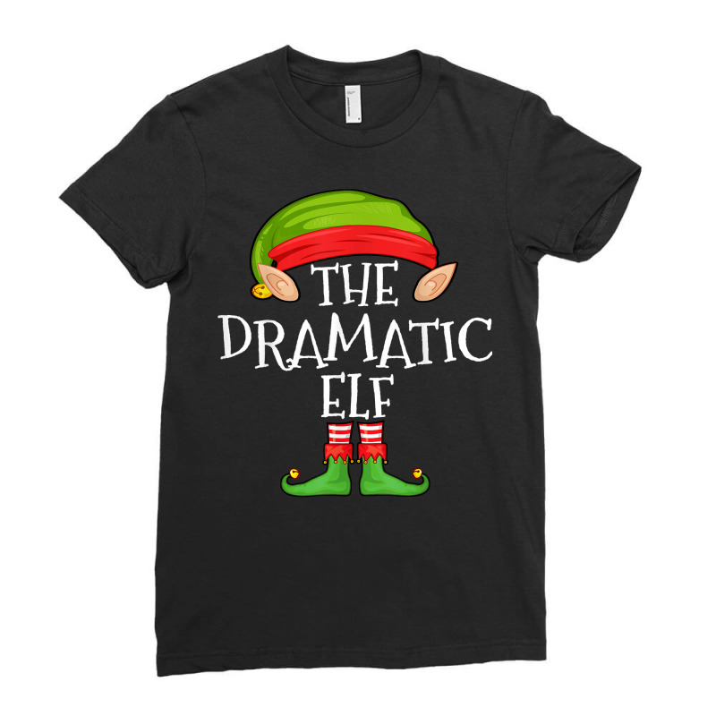 Xmas Dramatic Elf Matching Shirt, Women Christmas Family T Shirt Ladies Fitted T-Shirt by cm-arts | Artistshot