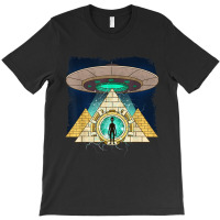 Ancient Astronaut Egyptian Pyramid Alien Conspiracy Theory T-shirt | Artistshot