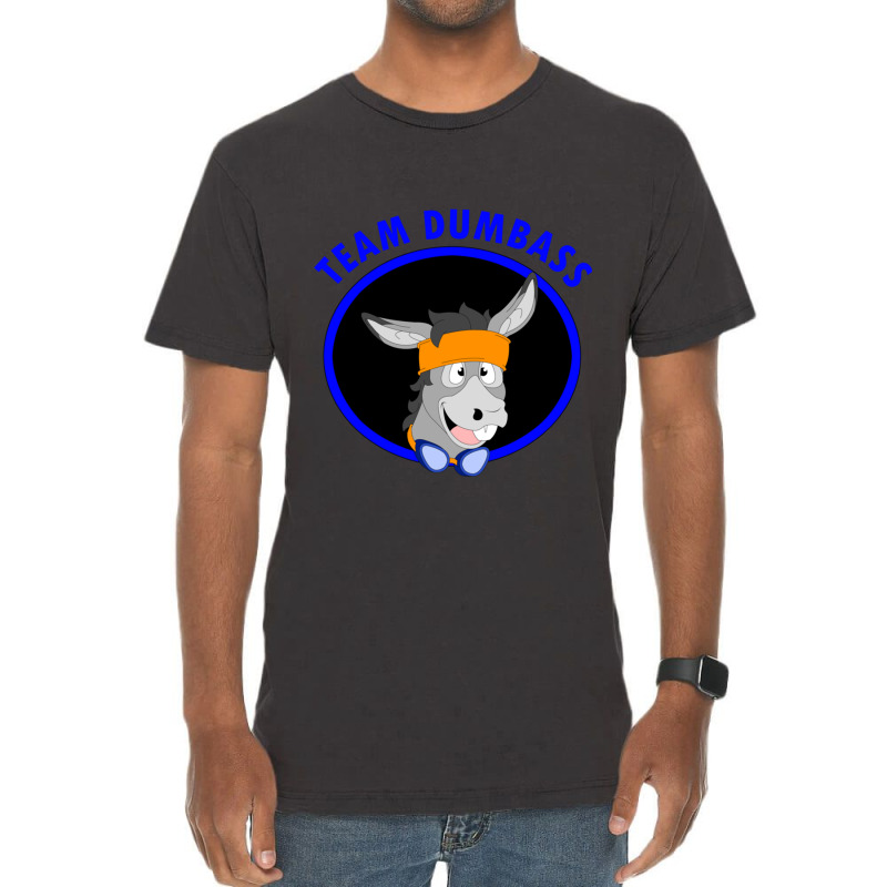 Team Dumbass Donkey Headshot Vintage T-Shirt by cm-arts | Artistshot