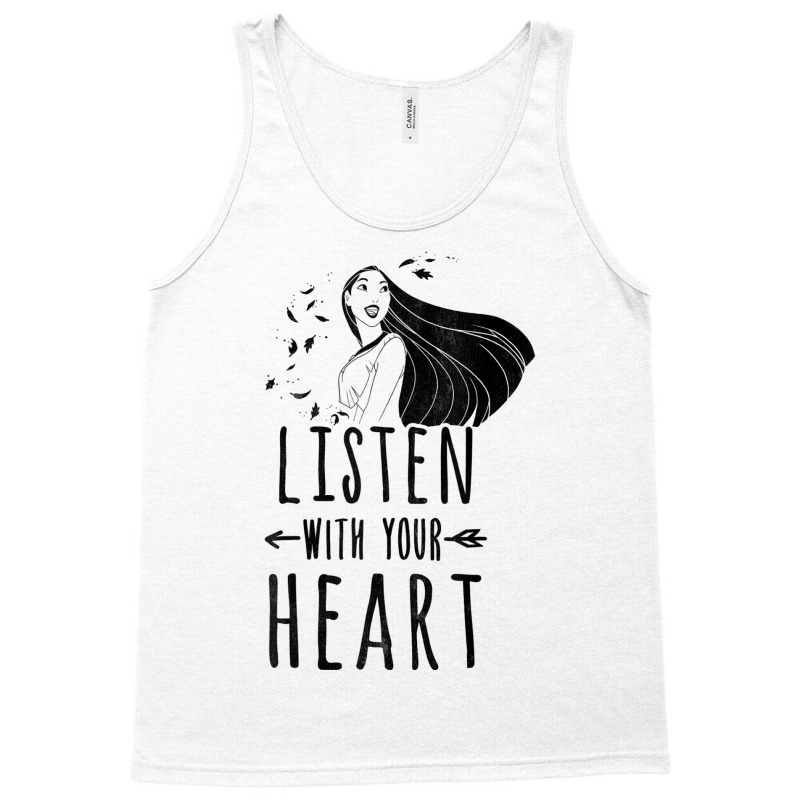 Funny Pocahontas Listen With Your Heart Graphic Tank Top | Artistshot