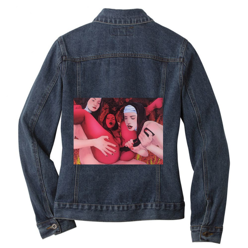 Sunday Service Ladies Denim Jacket by cm-arts | Artistshot