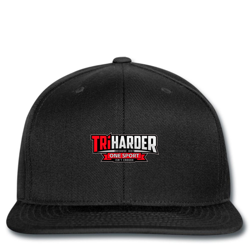 Tri Harder. Cool Design For Triathletes. Printed hat by cm-arts | Artistshot