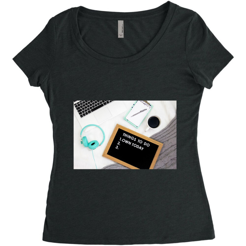 Things To Do List Women's Triblend Scoop T-shirt by cm-arts | Artistshot