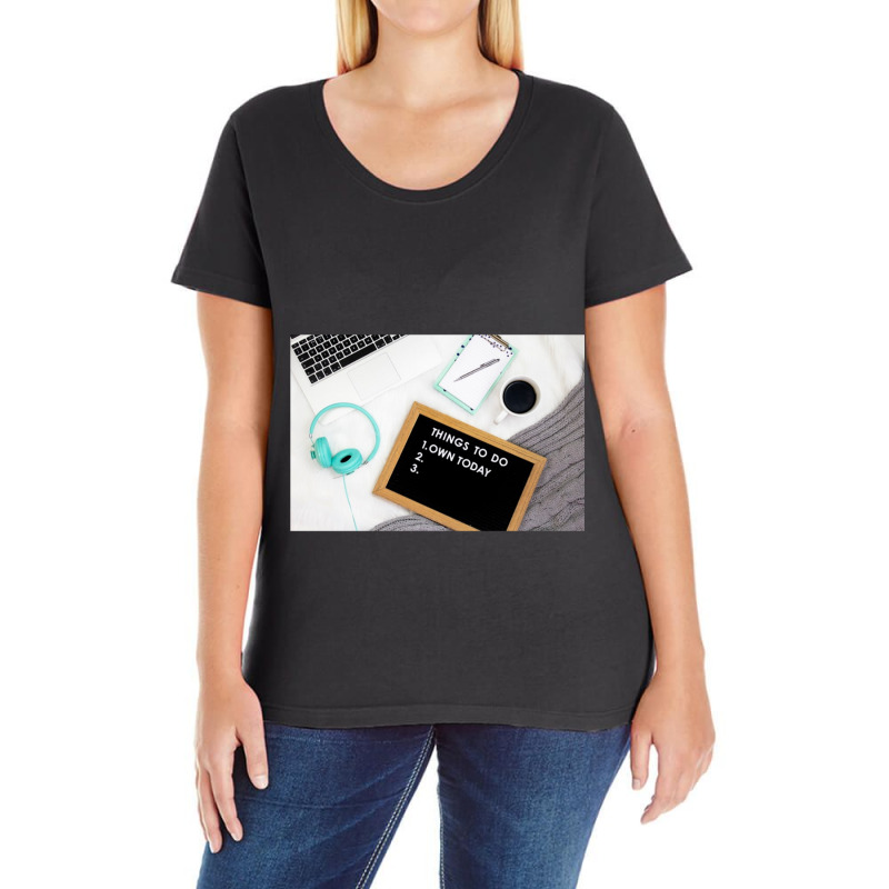 Things To Do List Ladies Curvy T-Shirt by cm-arts | Artistshot