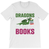 Fantasy Animal Dragon Book Reading Funny Book Dragon T-shirt | Artistshot