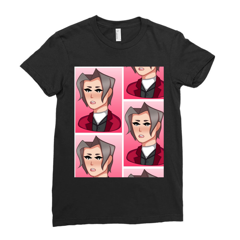 Miles Edgeworth Graphic Ladies Fitted T-Shirt by cm-arts | Artistshot