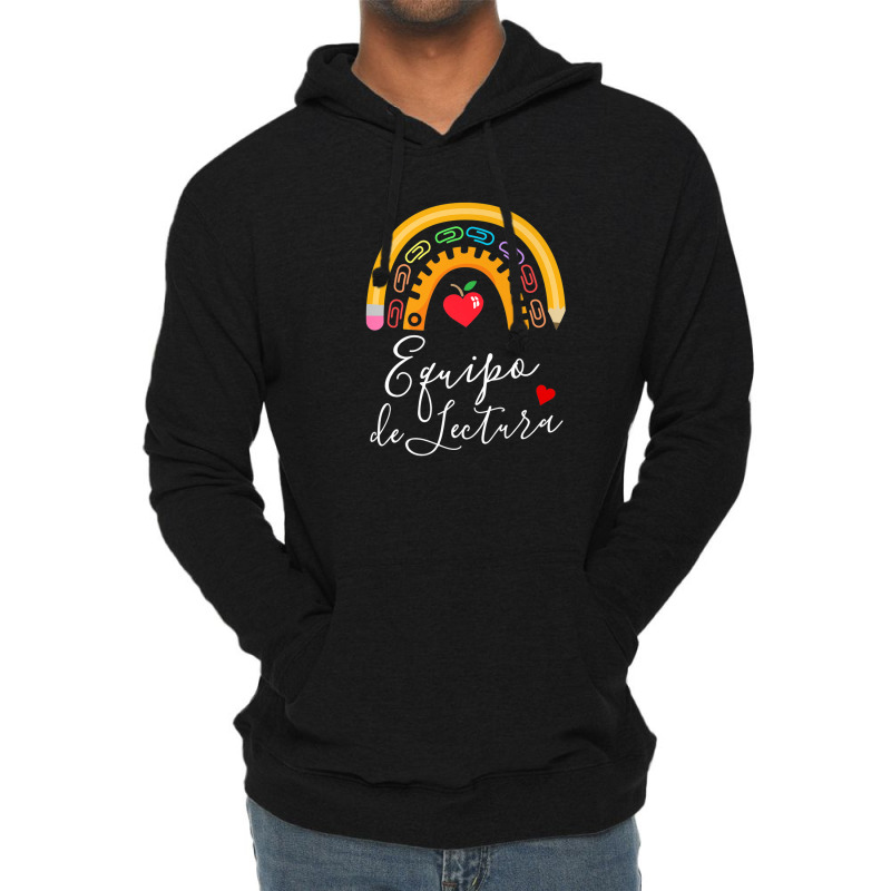 Equipo De Lectura Reading Crew Teacher Spanish Squad Lightweight Hoodie | Artistshot