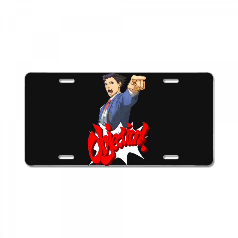 Objection! License Plate | Artistshot