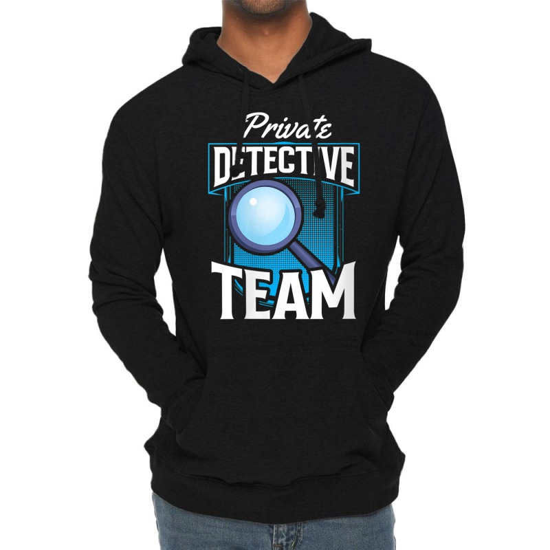 Womens Private Detective Team Spy Investigator Investigation V Neck T Lightweight Hoodie by cm-arts | Artistshot