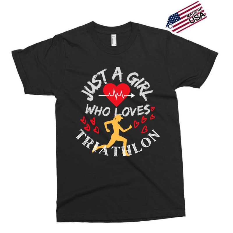 Triathlete Definition Just A  Who Loves Triathlon Exclusive T-shirt by cm-arts | Artistshot