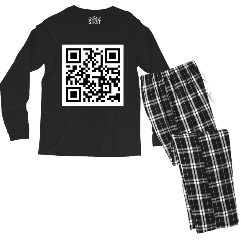 Xvideo Qr Men's Long Sleeve Pajama Set by cm-arts | Artistshot