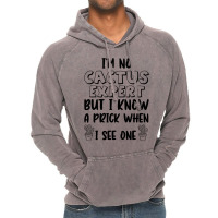 I_m No Cactus Expert But I Know A Prick When I See One, Gift Idea, Fun Vintage Hoodie | Artistshot