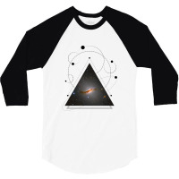 Galaxy In A Triangle 3/4 Sleeve Shirt | Artistshot