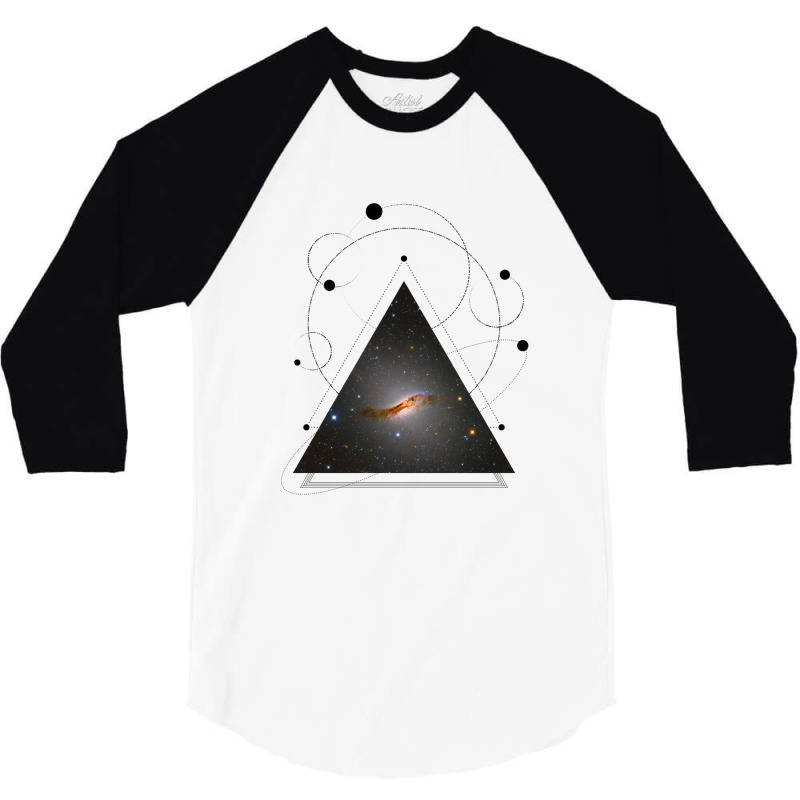 Galaxy In A Triangle 3/4 Sleeve Shirt by InspirationColor | Artistshot