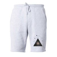 Galaxy In A Triangle Fleece Short | Artistshot