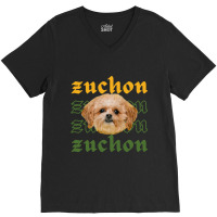 Zuchon Mom, Zuchon Dog, Shichon Puppy, Shichon Puppies             (6) V-neck Tee | Artistshot