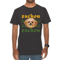 Zuchon Mom, Zuchon Dog, Shichon Puppy, Shichon Puppies             (6) Vintage T-shirt | Artistshot